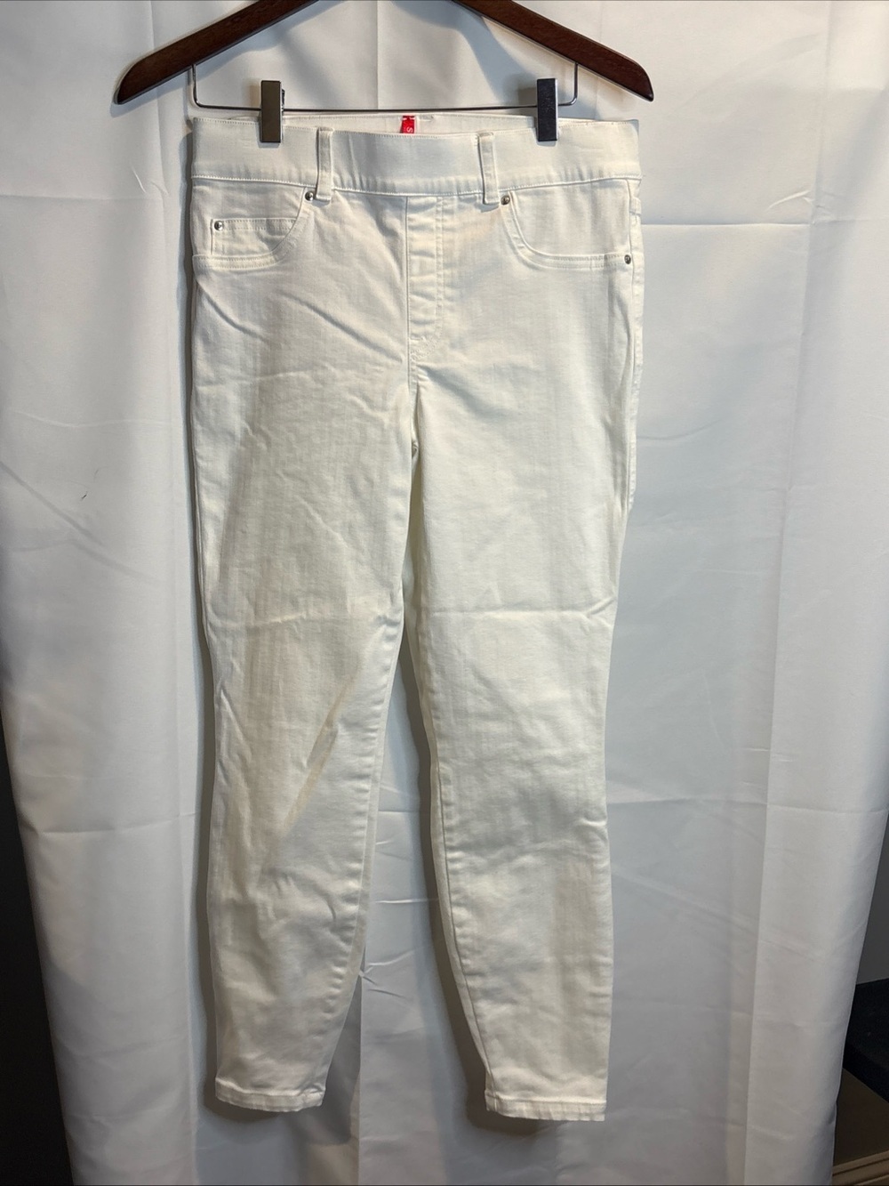 SPANX White Stretch Skinny Jeans